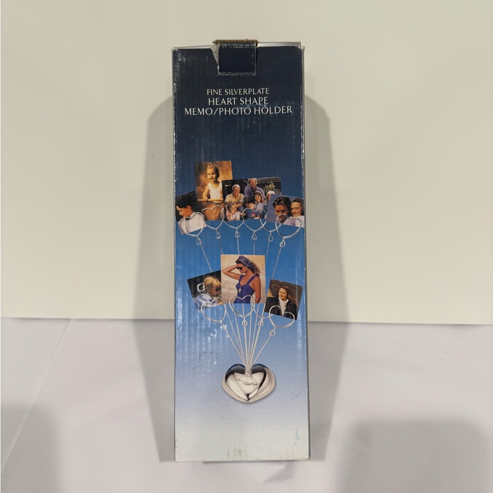 Silver Heart Shape Memo/Photo Holder